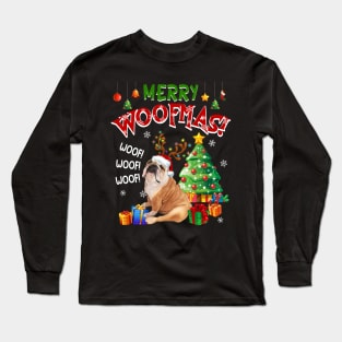 Bulldog Merry Woofmas Awesome Christmas Long Sleeve T-Shirt